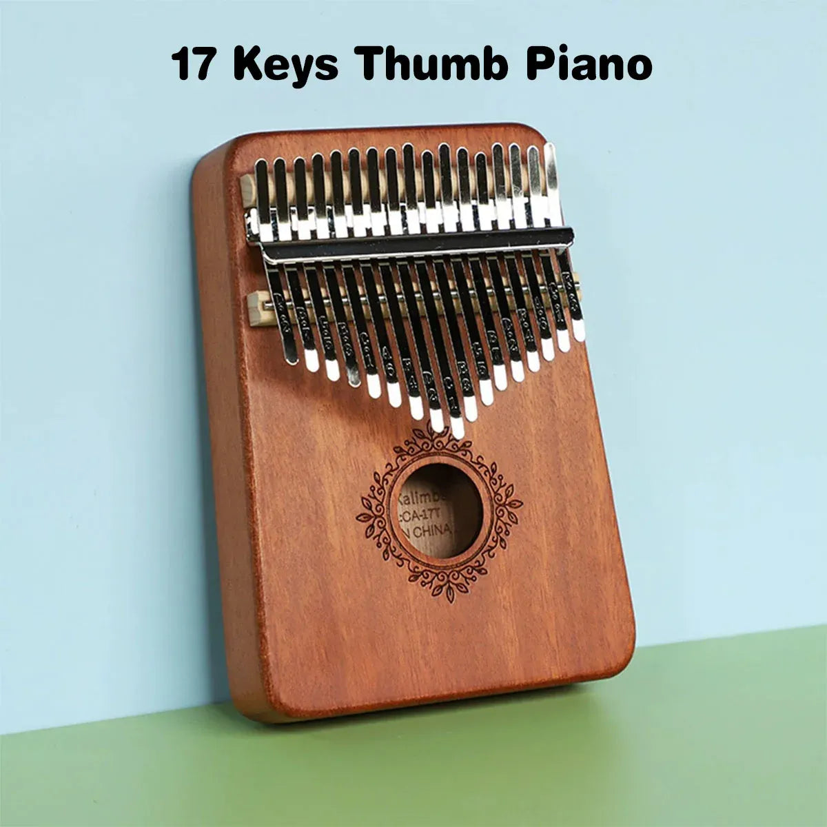 17-Tone Kalimba Thumb Piano Finger Piano with Kabarin Wooden Box Music Instrument