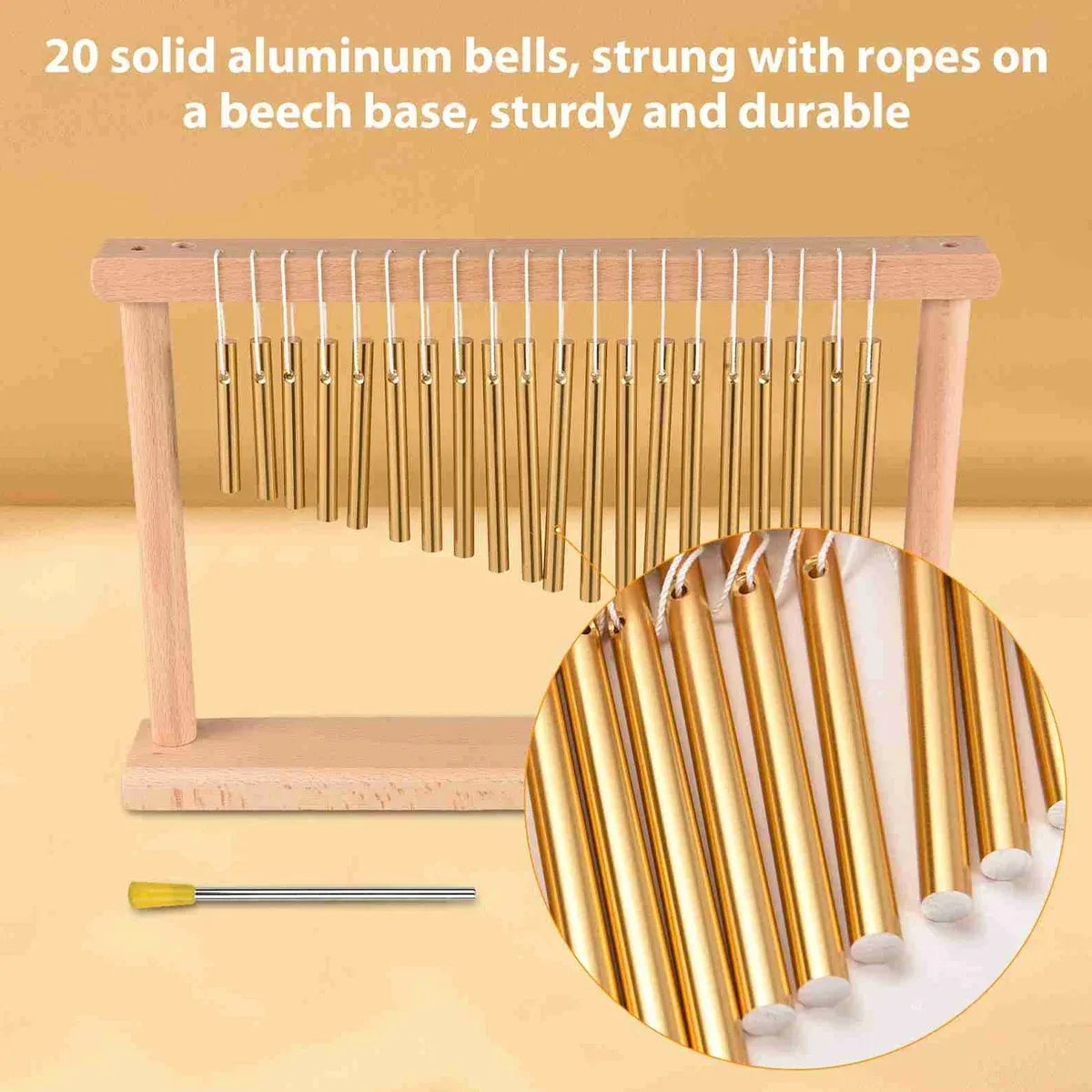20 Tone Wind Chime Instrument for Home Garden and Musical Decoration Gift
