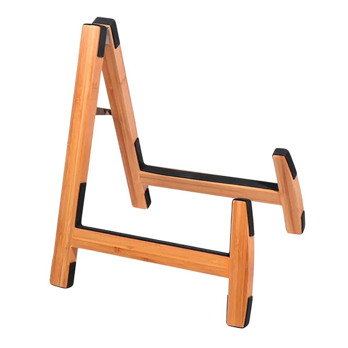 Bamboo Guitar Stand Foldable Adjustable Non Slip Multi Instrument A Frame 35cm